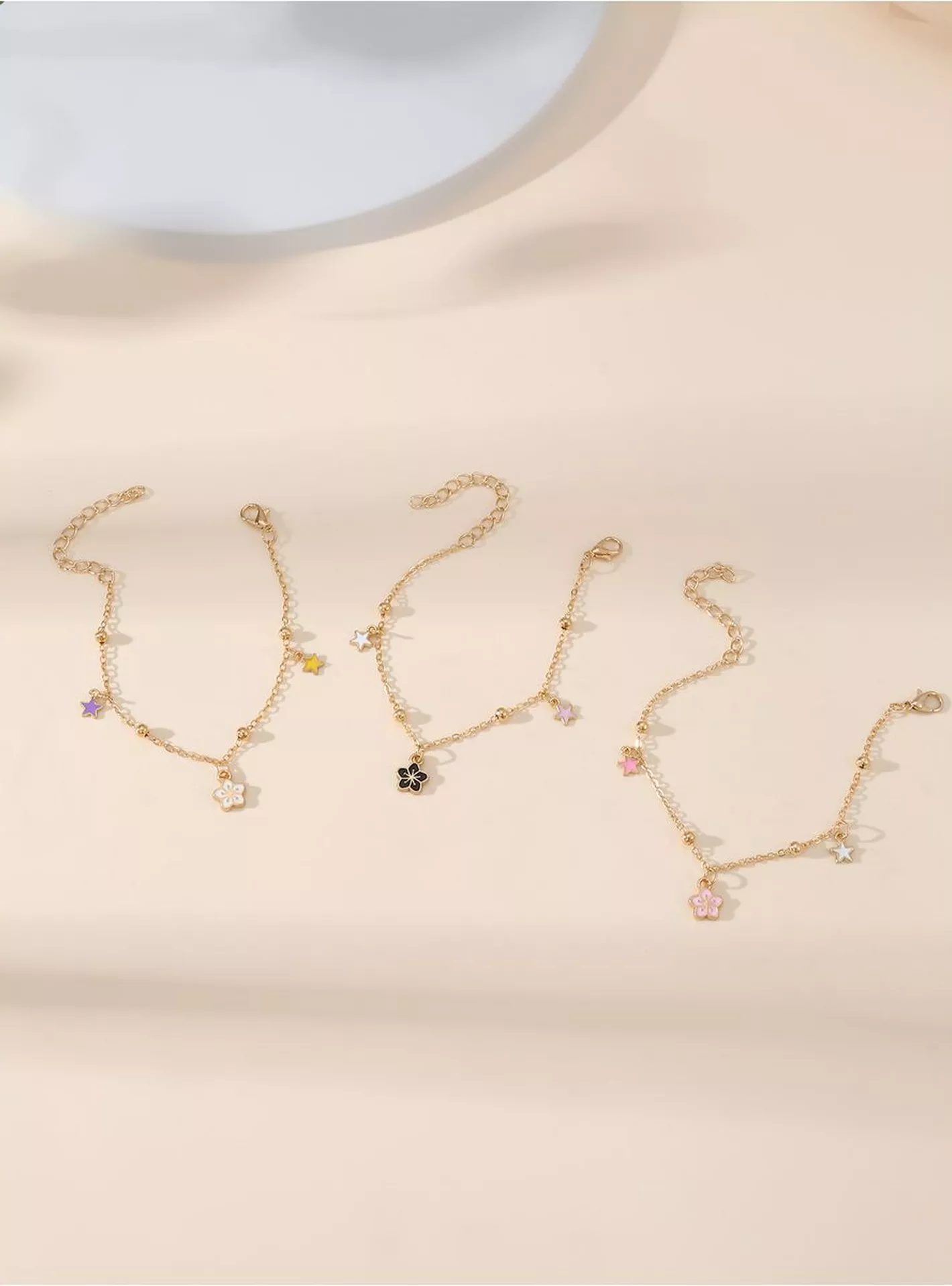 Flower Pendant Bracelet